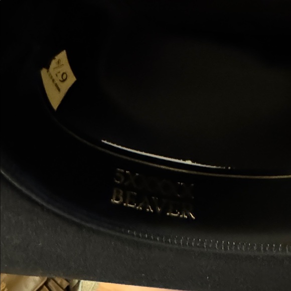 Rodeo King Black Cowboy Hat black felt 6 7/8 - Picture 4 of 5